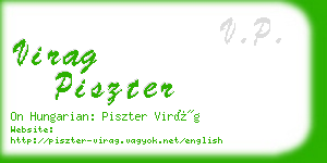 virag piszter business card